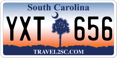 SC license plate YXT656