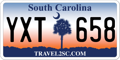 SC license plate YXT658