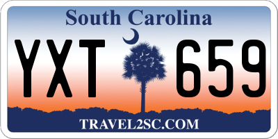 SC license plate YXT659
