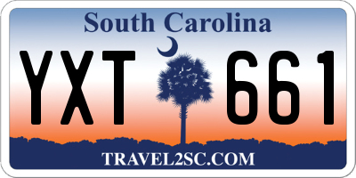 SC license plate YXT661