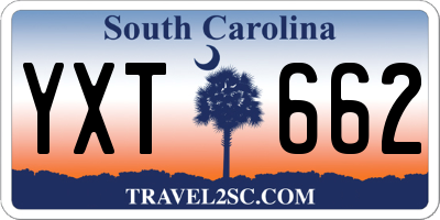 SC license plate YXT662