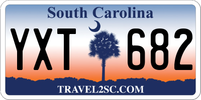 SC license plate YXT682