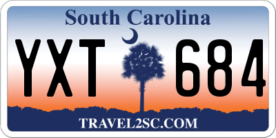 SC license plate YXT684