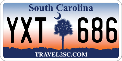 SC license plate YXT686