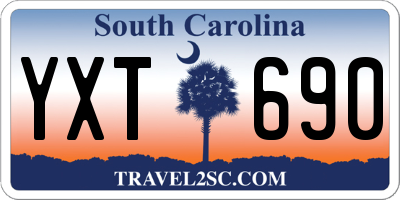 SC license plate YXT690