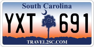 SC license plate YXT691