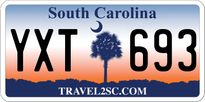 SC license plate YXT693