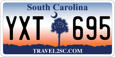 SC license plate YXT695