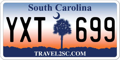 SC license plate YXT699