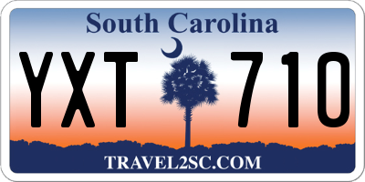 SC license plate YXT710