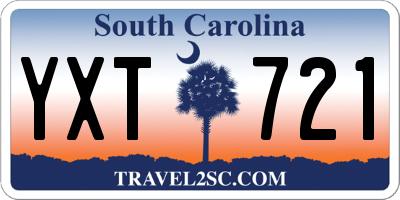 SC license plate YXT721