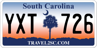 SC license plate YXT726