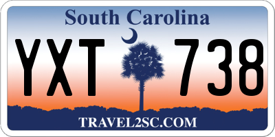 SC license plate YXT738