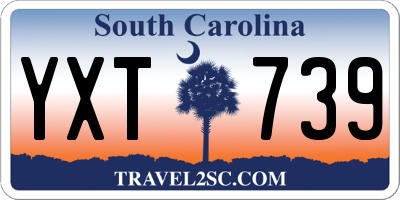 SC license plate YXT739