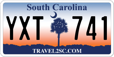 SC license plate YXT741