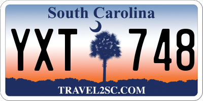 SC license plate YXT748