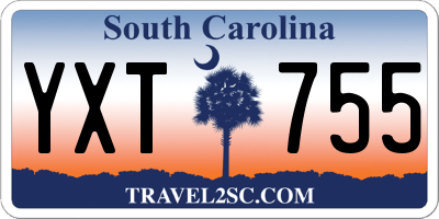 SC license plate YXT755
