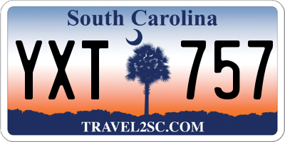 SC license plate YXT757
