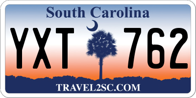 SC license plate YXT762