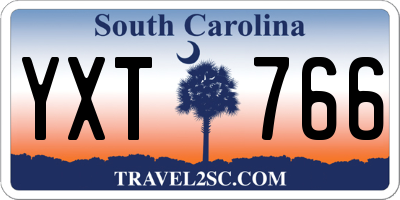 SC license plate YXT766