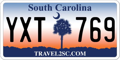 SC license plate YXT769