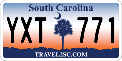 SC license plate YXT771