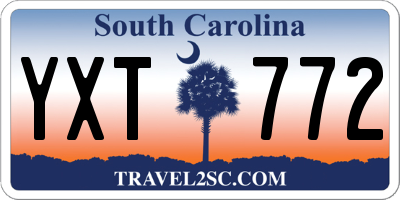 SC license plate YXT772
