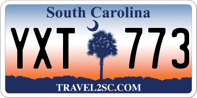 SC license plate YXT773