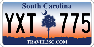 SC license plate YXT775