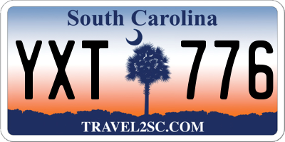 SC license plate YXT776