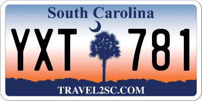 SC license plate YXT781