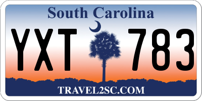SC license plate YXT783