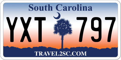 SC license plate YXT797