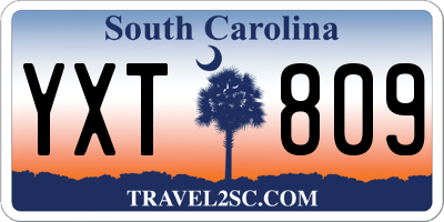 SC license plate YXT809