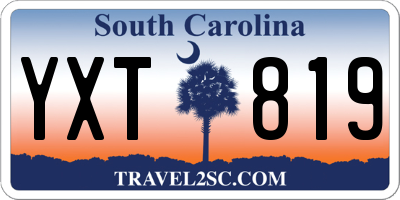 SC license plate YXT819
