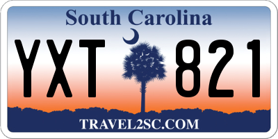 SC license plate YXT821