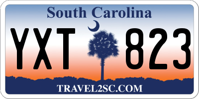 SC license plate YXT823