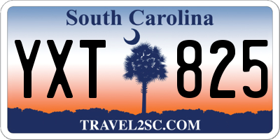 SC license plate YXT825