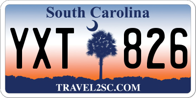 SC license plate YXT826