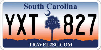 SC license plate YXT827