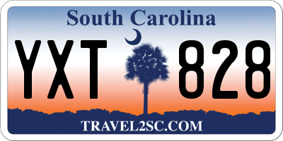 SC license plate YXT828