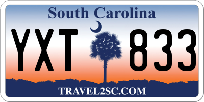 SC license plate YXT833