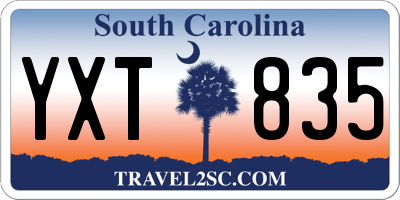 SC license plate YXT835