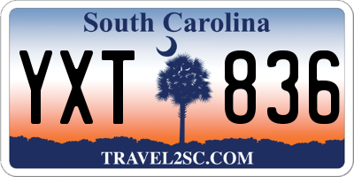 SC license plate YXT836