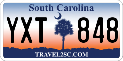 SC license plate YXT848