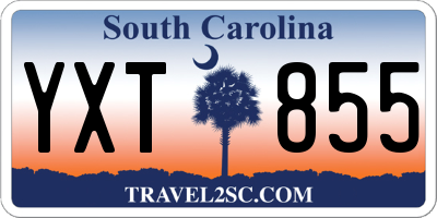 SC license plate YXT855