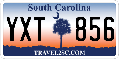 SC license plate YXT856