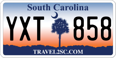 SC license plate YXT858