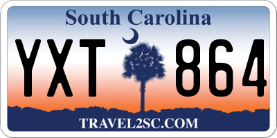 SC license plate YXT864