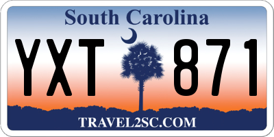 SC license plate YXT871